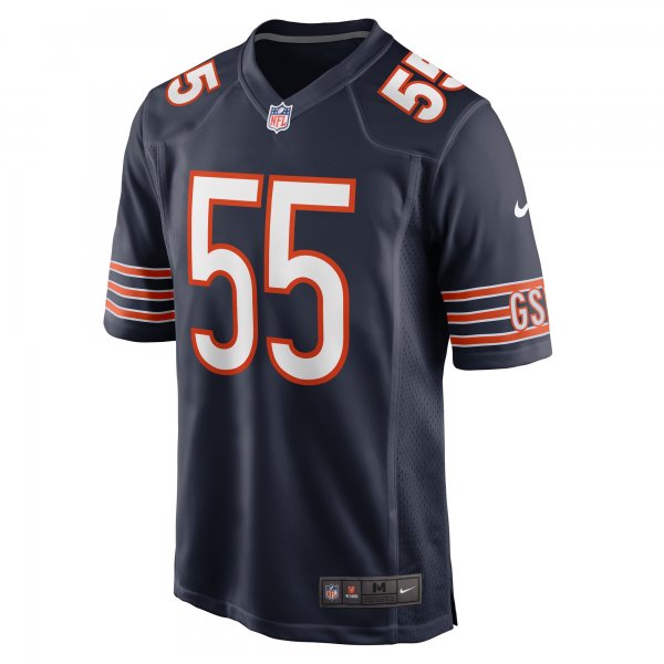 Men's Chicago Bears Khalid Kareem Nike  Navy Team Game Jersey