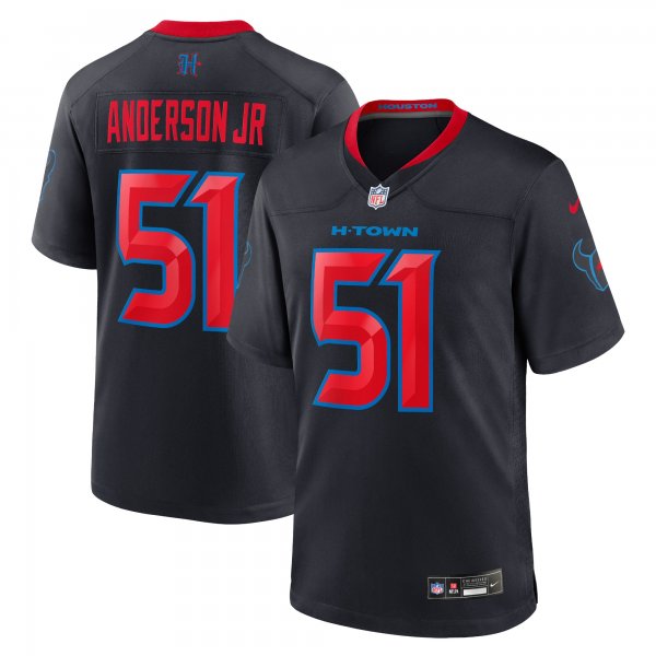 Men's Houston Texans Will Anderson Jr. Nike Navy 2nd Alternate Game Jersey