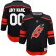 Youth Carolina Hurricanes  Black Home Replica Custom Jersey