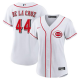 Women's Cincinnati Reds #44 Elly De La Cruz Nike White Home Cool Base Jersey