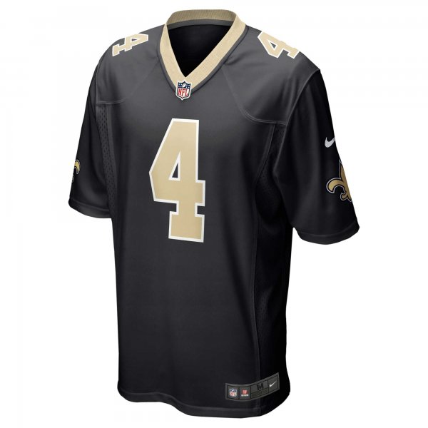 Men's New Orleans Saints Derek Carr Nike Black Game Jersey