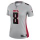 Women's Atlanta Falcons Kyle Pitts Nike Gray Inverted Legend Jersey