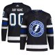 Men's Tampa Bay Lightning adidas Black Alternate Primegreen Custom Jersey