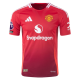 adidas Manchester United Mason Mount Home Jersey w/ EPL + No Room For Racism Patches 24/25 (MUFC Red/Bright Red)