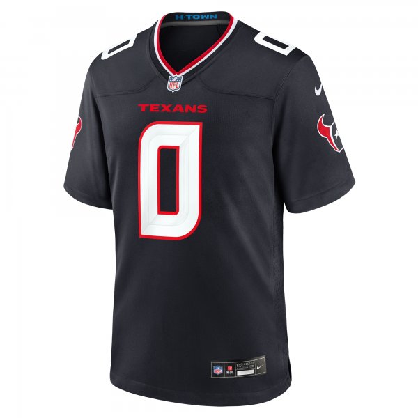 Men's Houston Texans Azeez Al-Shaair Nike  Navy Team Game Jersey