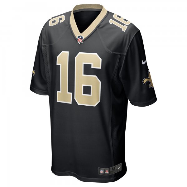 Men's New Orleans Saints Jake Luton Nike Black Game Player Jersey