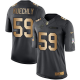 Nike Carolina Panthers #59 Luke Kuechly Black Men's Stitched NFL Limited Gold Salute To Service Jersey