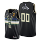 Men's Milwaukee Bucks #00 2021 NBA Finals Champions Custom Black Jersey