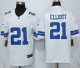 Nike Dallas Cowboys #21 Ezekiel Elliott White Men's Stitched NFL Limited Jersey