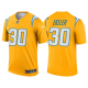 Men's Los Angeles Chargers #30 Austin Ekeler Gold 2021 Limited NFL Jersey