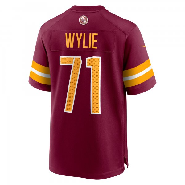 Men's Washington Commanders Andrew Wylie Nike Burgundy Game Player Jersey