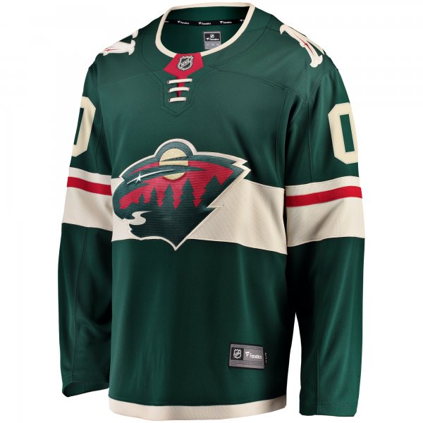 Youth Minnesota Wild Fanatics Green Home Breakaway Custom Jersey