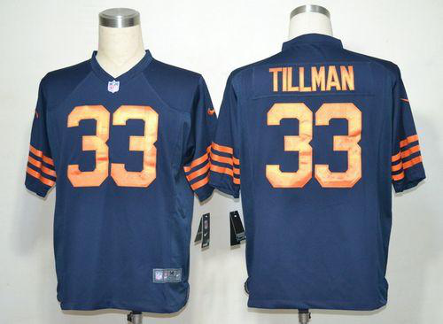 Nike Chicago Bears #33 Charles Tillman Navy Blue 1940s Throwback Men's Stitched NFL Game Jersey