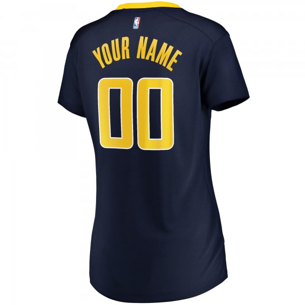 Women's Indiana Pacers Fanatics Navy Fast Break Custom Jersey - Icon Edition