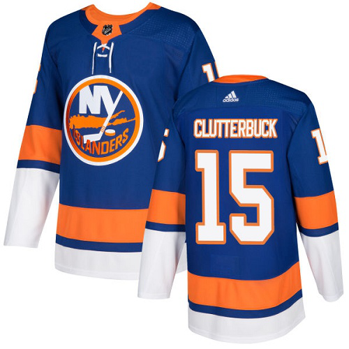 Adidas New York Islanders #15 Cal Clutterbuck Royal Blue Home Stitched NHL Jersey