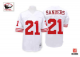 Men's Mitchell And Ness San Francisco 49ers #21 Deion Sanders Stitched White NFL Jersey