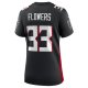 Women's Atlanta Falcons Tre Flowers Nike  Black Team Game Jersey