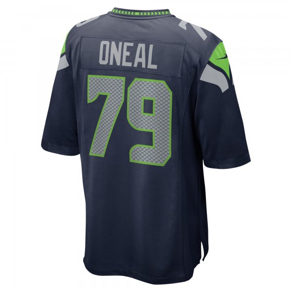 Men's Seattle Seahawks Raiqwon O'Neal Nike College Navy Team Game Jersey