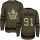 Adidas Toronto Maple Leafs #91 John Tavares Green Salute to Service Stitched NHL Jersey