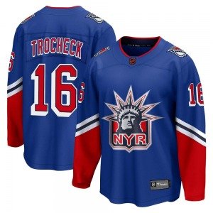 Men's New York Rangers #16 Vincent Trocheck Blue Royal Special Edition 2.0 NHL Jersey