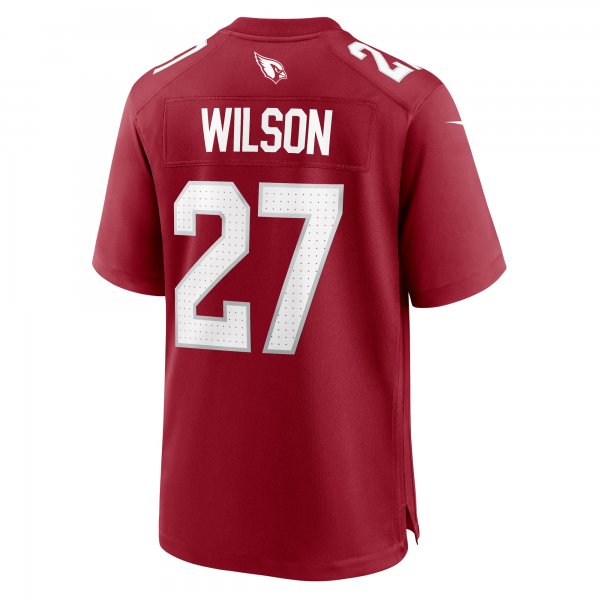 Men's Arizona Cardinals Divaad Wilson Nike  Cardinal Team Game Jersey