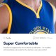 Men's Golden State Warriors Fanatics White Fast Break Custom Replica Jersey - Association Edition