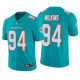 Men's Miami Dolphins #94 Christian Wilkins Aqua NFL Draft Vapor Limited Jersey