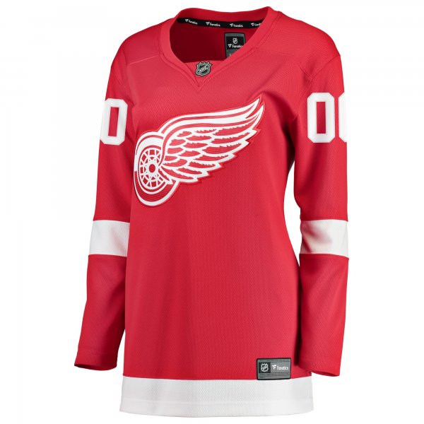 Women's Detroit Red Wings Fanatics Red Home Breakaway Custom Jersey