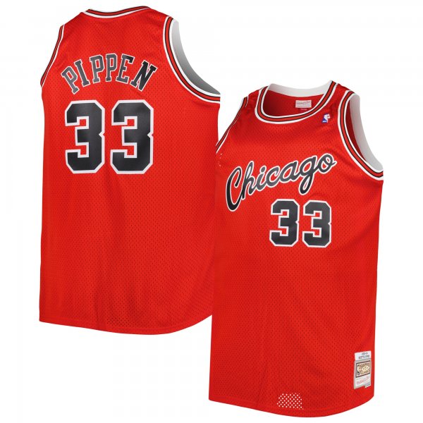 Men's Chicago Bulls Scottie Pippen Mitchell & Ness Red Big & Tall Hardwood Classics 2003/04 Swingman Jersey