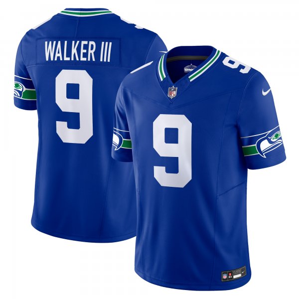 Men's Seattle Seahawks Kenneth Walker III Nike Royal Vapor F.U.S.E. Limited Jersey