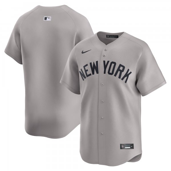 Men's New York Yankees  Nike Gray Away Limited Jersey