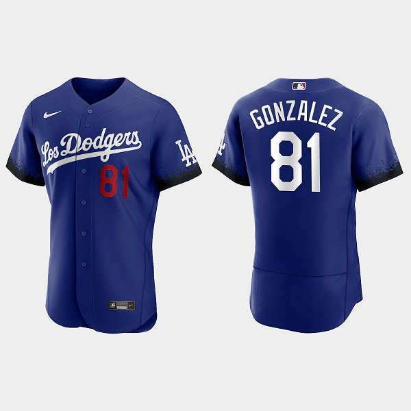 Victor Gonzalez Los Angeles Dodgers 2021 City Connect Jersey - Royal