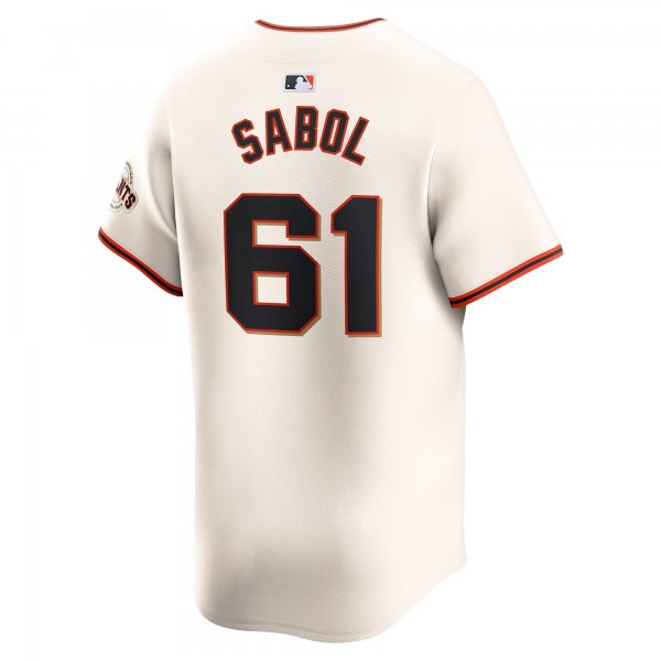 Men's San Francisco Giants Blake Sabol Nike Cream Home Limited Player Jersey