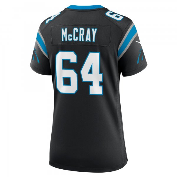 Women's Carolina Panthers Justin McCray Nike Black Team Game Jersey