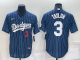 Men's Nike Los Angeles Dodgers #3 Chris Taylor Blue Stitched MLB Cool Base Jersey