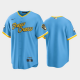 Men's Milwaukee Brewers 2022 City Connect Blank Powder Blue Cool Base MLB Jersey