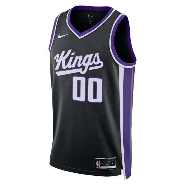 Unisex Sacramento Kings  Nike Black Swingman Custom Jersey - Icon Edition