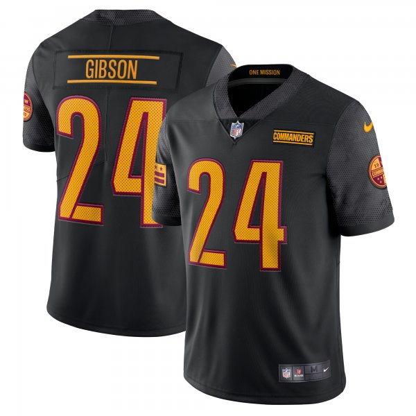 Men's Washington Commanders Antonio Gibson Nike Black Alternate Vapor Limited Jersey