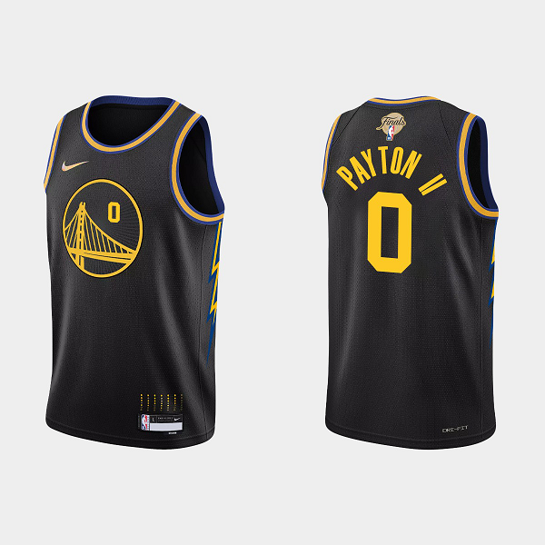 Men's Golden State Warriors Black 2022 NBA Finals #0 Gary Payton II City Jersey