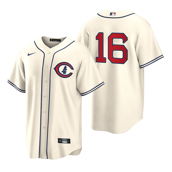 Men's MLB Chicago Cubs Patrick Wisdom #16 2022 Field of Dreams Cream Jersey