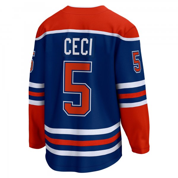 Men's Edmonton Oilers Cody Ceci Fanatics Royal Home Breakaway Player Jersey