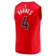 Men's Toronto Raptors Scottie Barnes Fanatics Red 2021 NBA Draft First Round Pick Fast Break Replica Jersey - Icon Edition