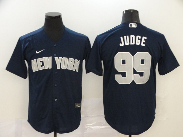 Men's New York Yankees #99 Aaron Judge Navy Blue Stitched MLB Cool Base Nike Jersey