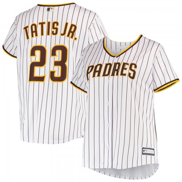 Women's San Diego Padres Fernando Tatis Jr. White Plus Size Replica Player Jersey