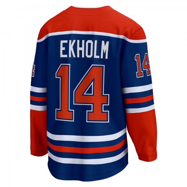 Men's Edmonton Oilers Mattias Ekholm Fanatics Royal Home Breakaway Jersey