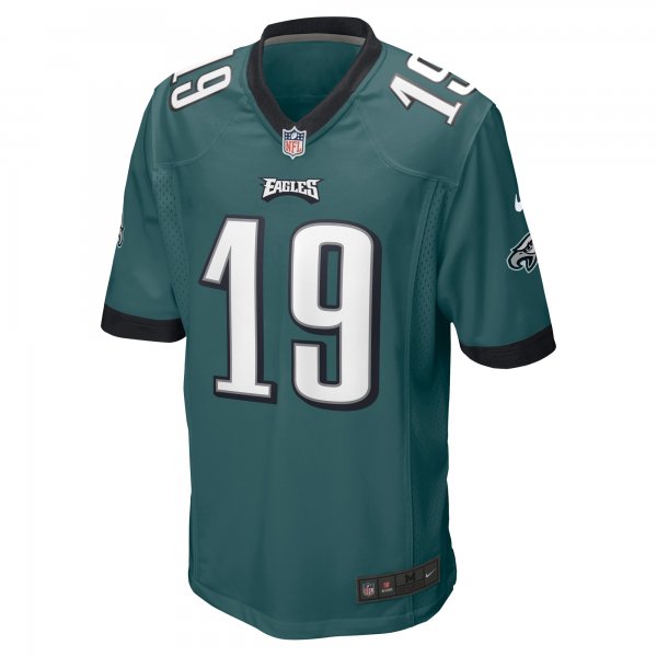 Men's Philadelphia Eagles Tanner McKee Nike Midnight Green Team Game Jersey