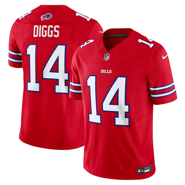 Men's Buffalo Bills #14 Stefon Diggs Nike Red Vapor F.U.S.E. Limited Jersey