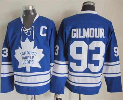 Toronto Maple Leafs #93 Doug Gilmour Blue CCM Throwback Third Stitched NHL Jersey