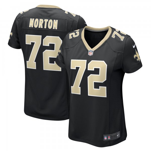 Women's New Orleans Saints Storm Norton Nike Black Game Jersey