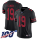 San Francisco 49ers #19 Deebo Samuel Black Alternate Youth Stitched NFL 100th Season Vapor Limited Jersey